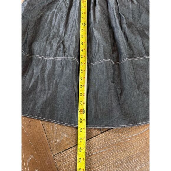 Anna Mason The Sun dress in lightweight black denim with signature pinkish topst - Picture 13 of 13